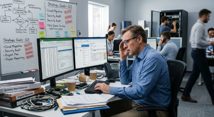 You're an overloaded IT director with strategic projects that keep slipping because the team is buried in Business As Usual work.